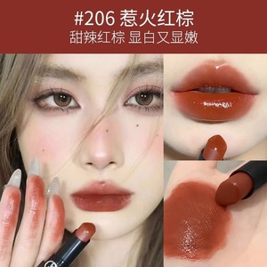 ARMANI/阿玛尼权力唇膏206号色惹火红棕口红官方404大牌201正品女