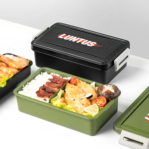 日本asvel饭盒便当盒 日式简约上班带饭微波炉健身餐学生分格餐盒