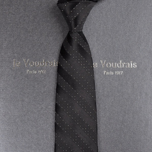 【法国JV】男士真丝领带正装商务结婚窄韩版工作学生8cm礼盒装Z18