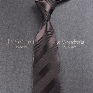 【法国JV】男士真丝领带正装商务结婚窄韩版工作学生8cm礼盒装Z16
