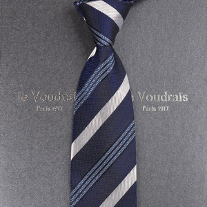 【法国JV】男士真丝领带正装商务结婚窄韩版工作学生8cm礼盒装Z14