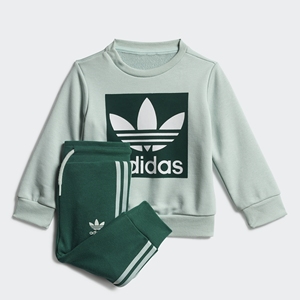 Adidas/阿迪达斯正品2019新款三叶草CREW SET婴童运动套装ED7676