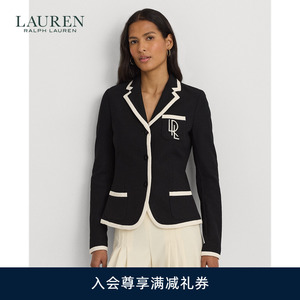 Lauren/拉夫劳伦女装 24年春双色弹力珠地布西装外套RL61954