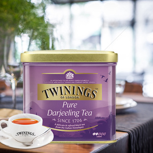英国TWININGS川宁欧式大吉岭红茶100g 进口茶叶 散装罐茶节日礼盒