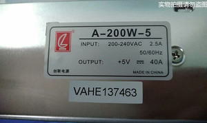 正品创联电源A-200W-5全彩屏LED显示屏电源走字屏变压器5V40A200W