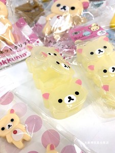 出口日本可爱轻松熊创意小玩具磁性冰箱贴挂饰夹子迷你小物件纳盒