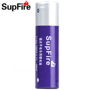 SupFire神火强光手电筒18650锂电池3.7V带保护板理发剪用唱戏机用