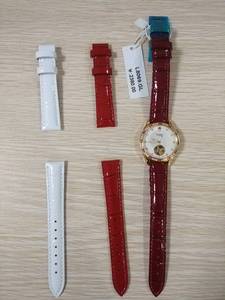 雷迈(REIMAH)手表8069L原装正品皮带表扣配件零件女白色红色表带