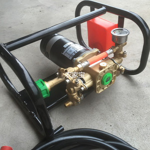 奇力双缸柱塞泵打药机电动喷雾器高压洗车清洗机12V48V60V水泵