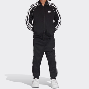 Adidas/阿迪达斯正品三叶草2019新品男女小童运动长袖套装 DV2849