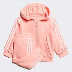 Adidas/阿迪达斯正品2019秋冬季新款三叶草女婴童运动套装 FM5603
