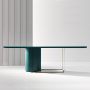 轻奢实木办公桌创意长方形会议桌简约现代设计师书桌个性时尚餐桌