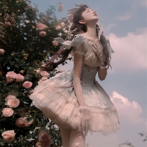 小缎带sp洛丽塔原创Lolita甜美可爱背带裙芭蕾优雅洋装公主连衣裙