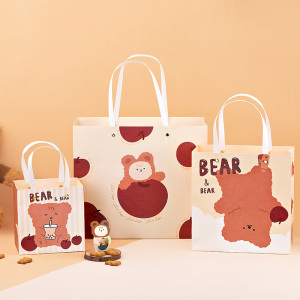 小熊礼品袋手提袋伴手礼袋大号包装袋子生日礼物袋小号六一儿童节