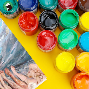 马利牌水粉颜料罐装丙烯颜料套装美术生专用儿童画画无毒水彩工具