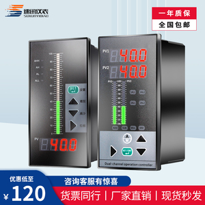 智能数显表4-20mA温度PT100压力液位热电偶控制仪485单回路测控仪