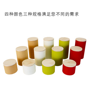 新款木盖罐通用简易纸筒茶叶纸罐高档茶叶松木盒空盒纸罐包装定做