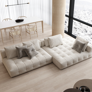 意式劳伦斯设计师布艺沙发轻奢大平层别墅自由组合模块休闲沙发