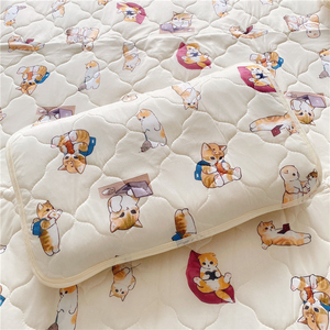 10多款 出口日本Mofusand卡通玩具总动员三眼仔凉感夏季枕垫枕巾