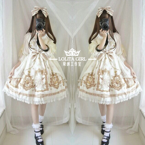 萝莉塔全套装仙女儿童装洛丽塔洋装lolita日常连衣裙公主短袖甜美
