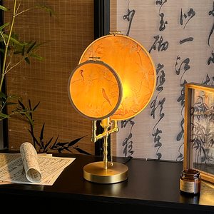 中国风台灯卧室床头柜新中式软装高档摆件轻奢复古书房茶室氛围灯