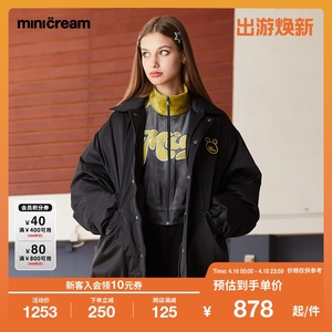 mini cream女装秋冬小怪兽徽章大口袋休闲羽绒服外套WM132AL