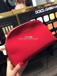 香港化妆品专柜洗漱包手拿包收纳包晚宴包红色黑色PU帆布印花