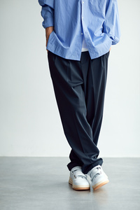 滑裤 [HUMANIMAL]日本进口面料亟垂坠抗皱微宽松休闲西裤长裤riri