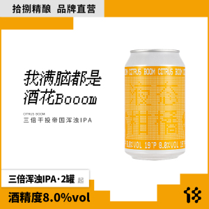 【18号酒馆】拾捌精酿 液态柑橘BOOM三倍干投浑浊ipa啤酒精酿啤酒