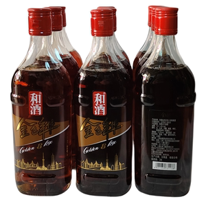 和酒金色年华八年陈上海老酒特型半干型黄酒500mlx12瓶装12%