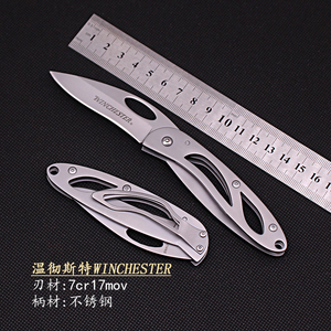 高硬度美国户外防身刀折叠便携随身氚气刀不锈钢锋利多功能水果刀