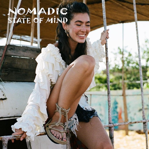 美国Nomadic State Of Mind 【Romano】 手工编织草编鞋沙滩凉鞋