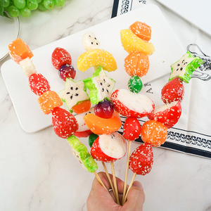 仿真糖葫芦模型 塑料假水果串糖葫芦串模型装饰摄影道具儿童玩具
