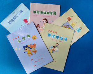 小学生中高年级生字A5语文作业本数学簿作文笔记本厚纸张订装本子