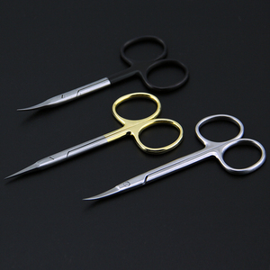 医用组织剪 眼科眼用剪 双眼皮开眼角手术器械美容金柄特快小剪刀