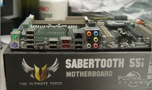 华硕SaberTooth 55i剑齿虎1156针P55主板支持i3530i5650 760i7870