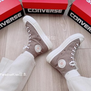 日本直邮 CONVERSE匡威 LIGHT PLTS 粉金侧拉链厚底高帮帆布鞋3色