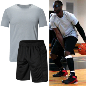 韦德控球训练服套装男女投篮热身短袖短裤篮球运动球衣篮球服定制