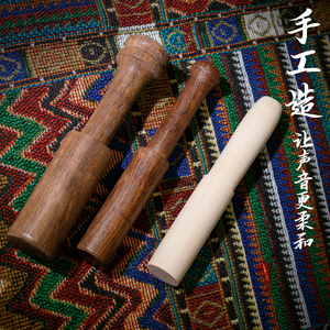 颂钵棒 尼泊尔手工颂钵配件瑜伽冥想音钵槌佛音碗棒锤裹皮磨棒