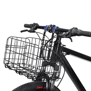 山地自行车车筐前筐篮子单车前置后座架置物蓝子框折叠车后篮篮筐