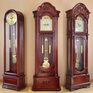落地钟座钟客厅实木机械钟表欧式古典报时立钟中式豪华大气铜制