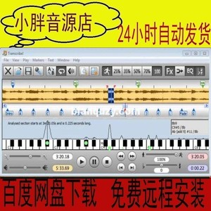 Transcribe  9.3 扒谱辅助制作软件中文英文双版 WIN版 免费远程