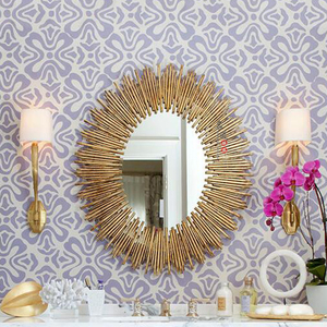 欧式太阳神镜壁挂镜子客厅浴室装修家居装饰品摆设玄关墙面装饰镜