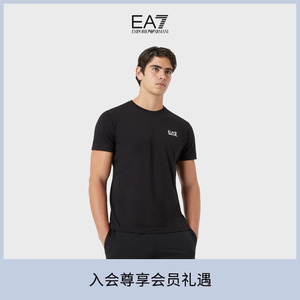 EMPORIO ARMANI/阿玛尼EA7/2024夏季新款男士全棉短袖健身训练T恤