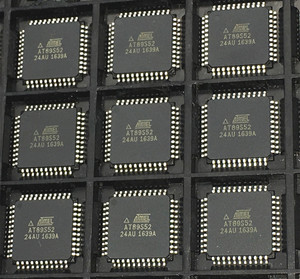 进口 AT89S52-24AU AT89S52 贴片QFP-44 闪存微控制器芯片 单片机