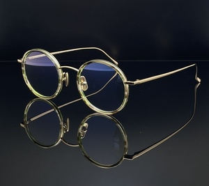 金子眼镜溥仪合作版圆形纯钛超轻近视镜KMG-120男女同款复古眼镜