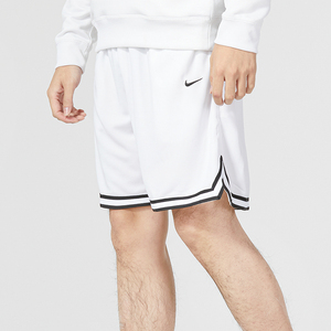 NIKE耐克官网男子白色短裤2024新款运动裤篮球训练宽松透气五分裤