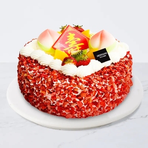 武汉仟吉蛋糕祝寿生日蛋糕新鲜水果奶油蛋糕同城配送当日现做现送