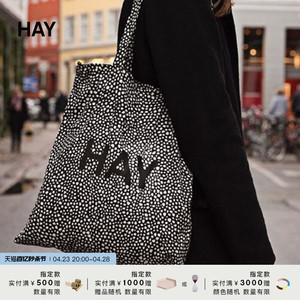 HAY Cotton Bag字母Logo购物袋 ins风通勤单肩包棉布袋印花