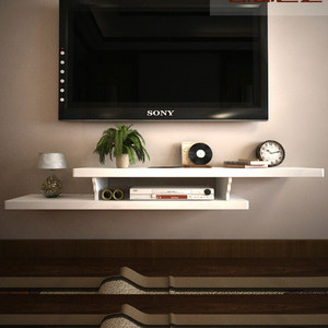 创意小户型壁挂电视柜卧室墙上置物架客厅电视墙挂架欧式机顶盒架